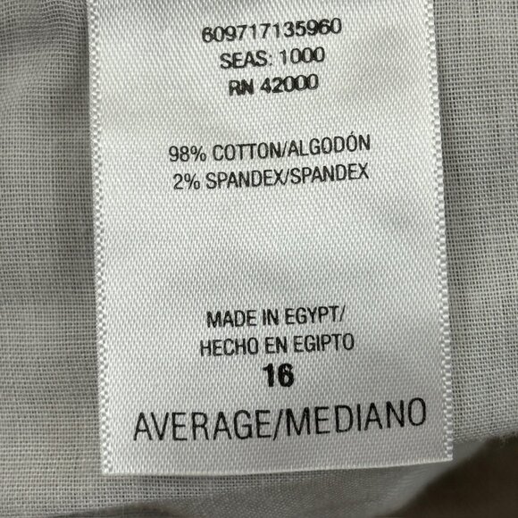 Basic Editions Straight Leg Women's size 16 Tan Beige Denim jeans - Picture 3 of 4